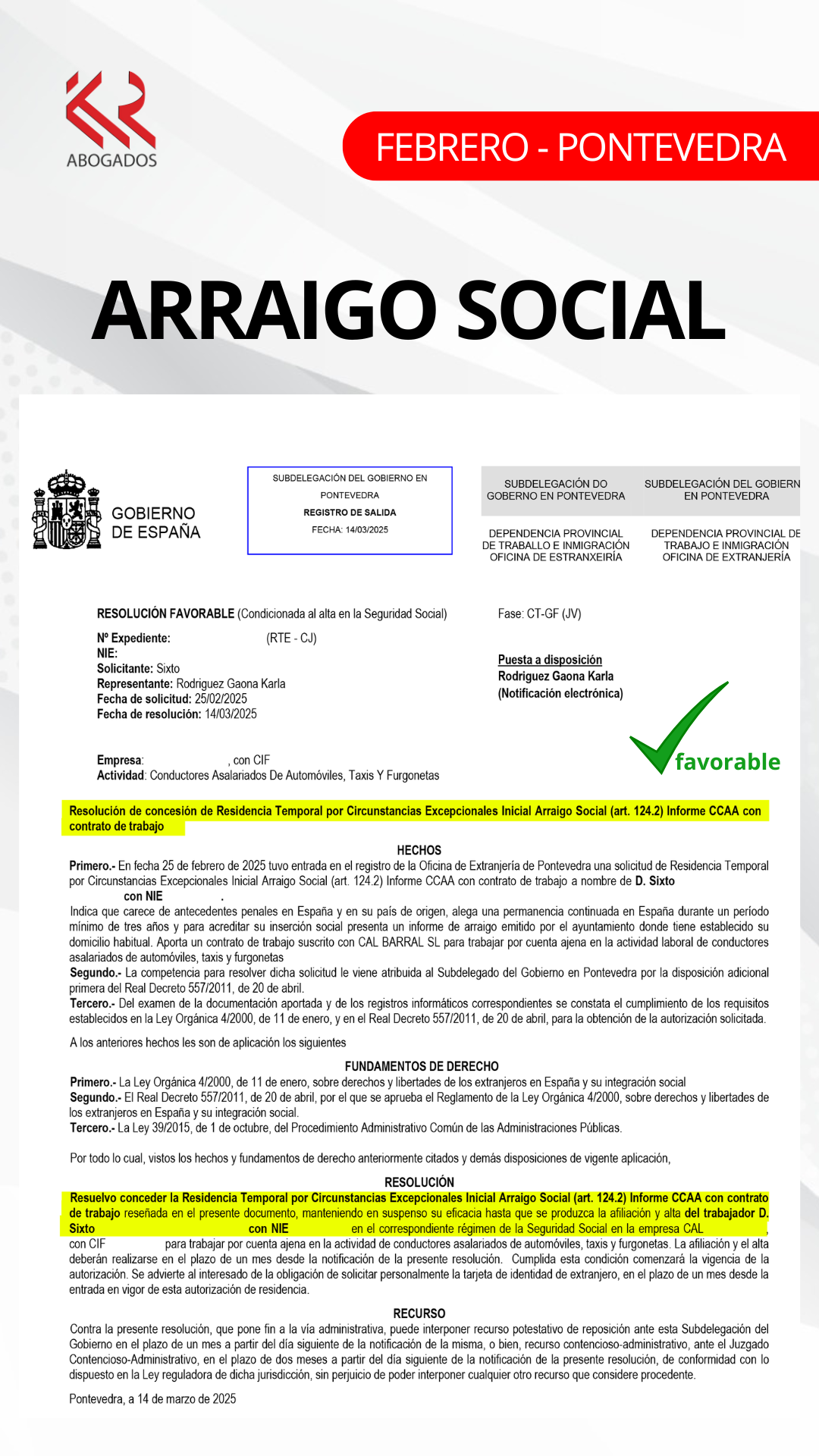 ARRAIGO SOCIAL