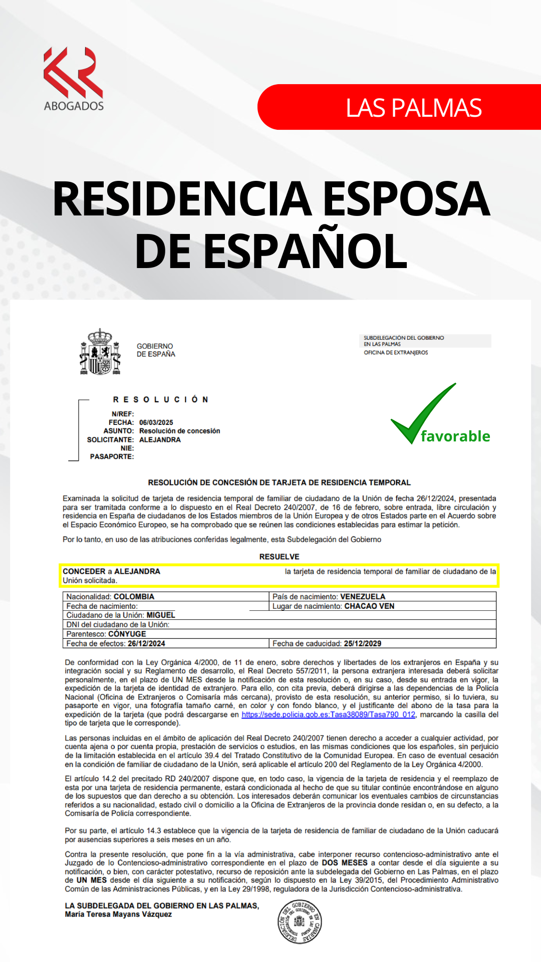 ESPOSA DE ESPAÑOL