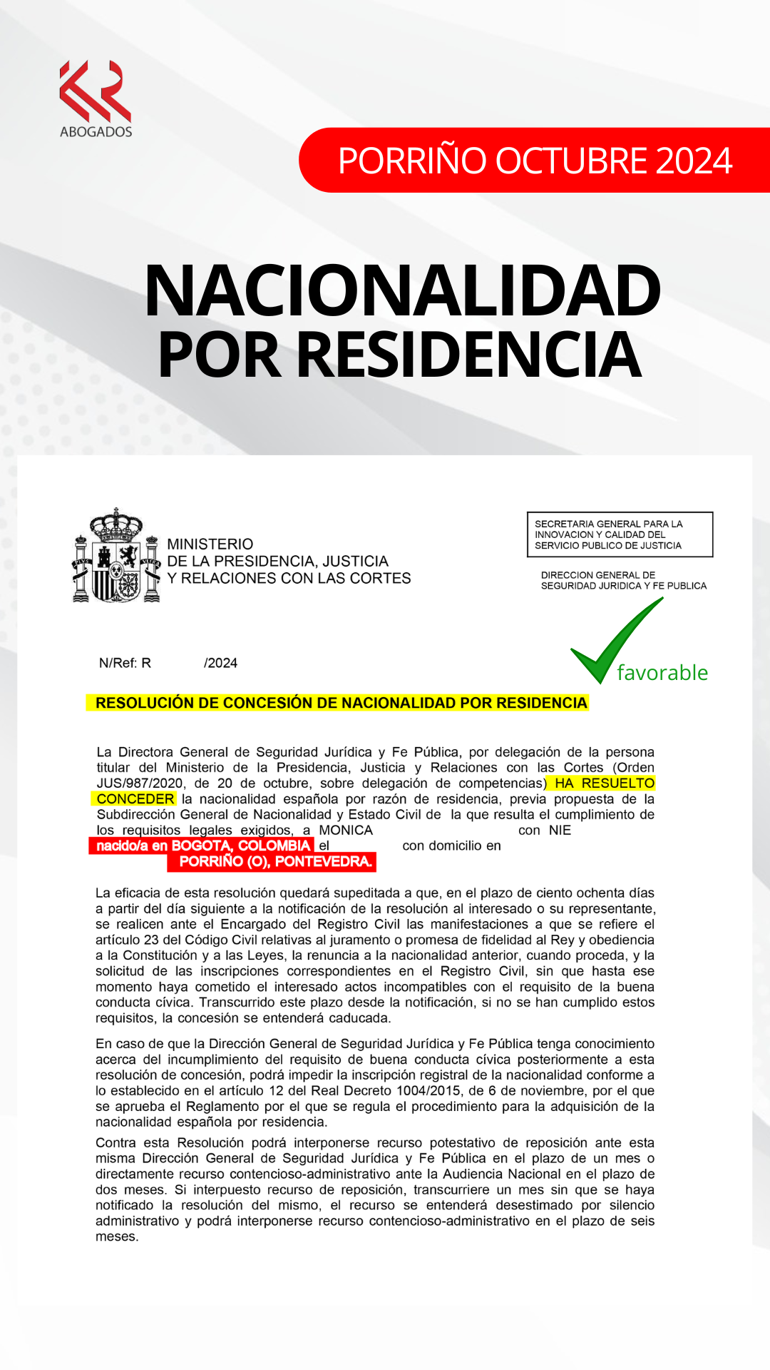 NACIONALIDADES PORRIÑO